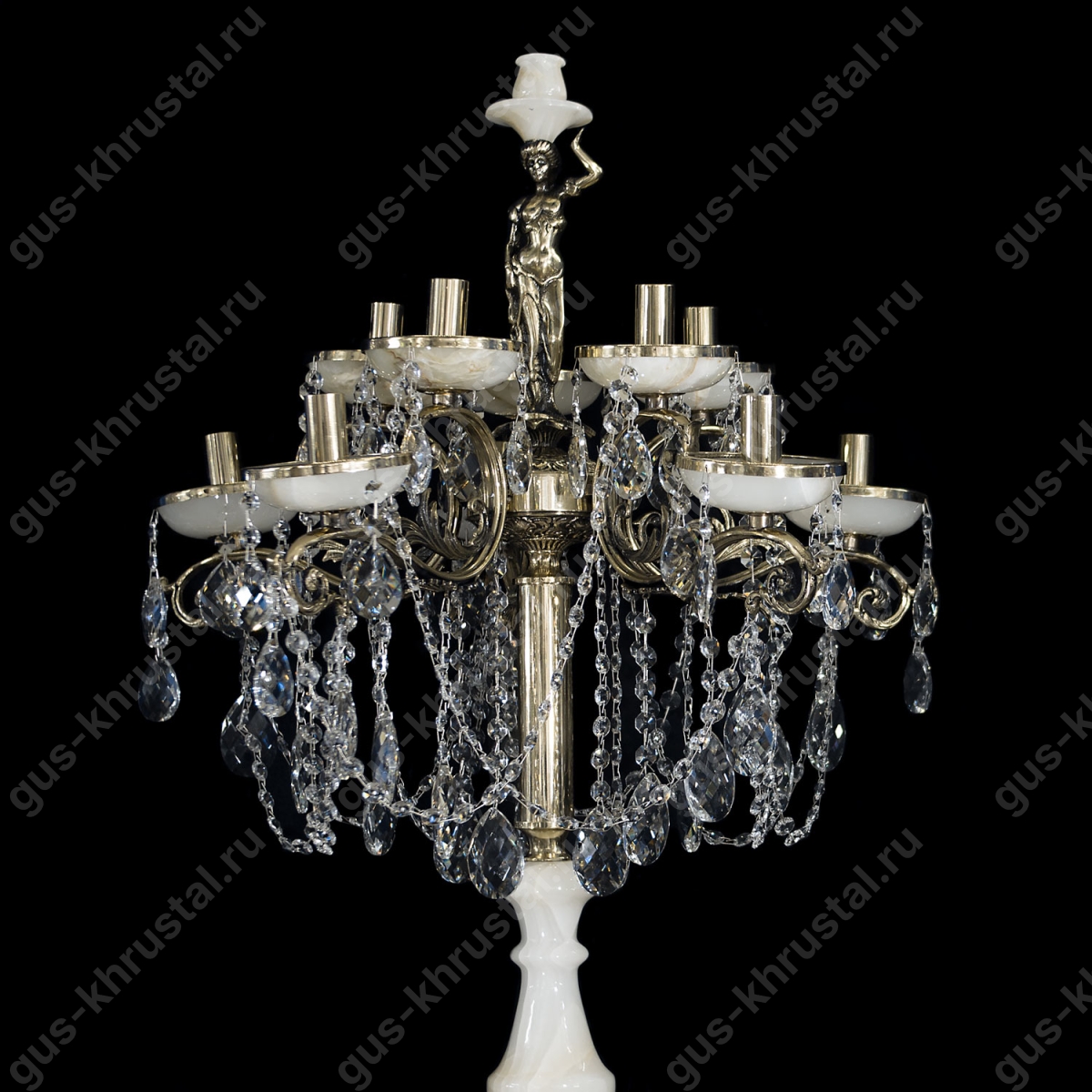 Торшер Бронзовый Богиня 04 Оникс